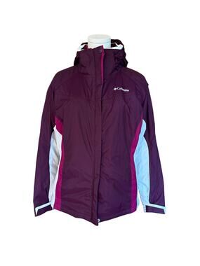 Columbia Bugaboo Interchange Women’s Jacket Size M 3-in-1 Purple/White